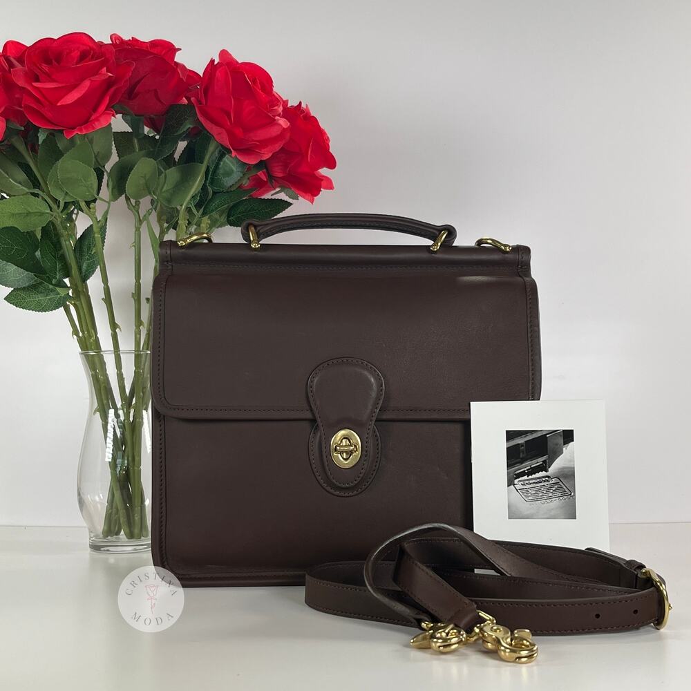 Vintage Coach Willis Bag 9927 Mahogany Brown 2001